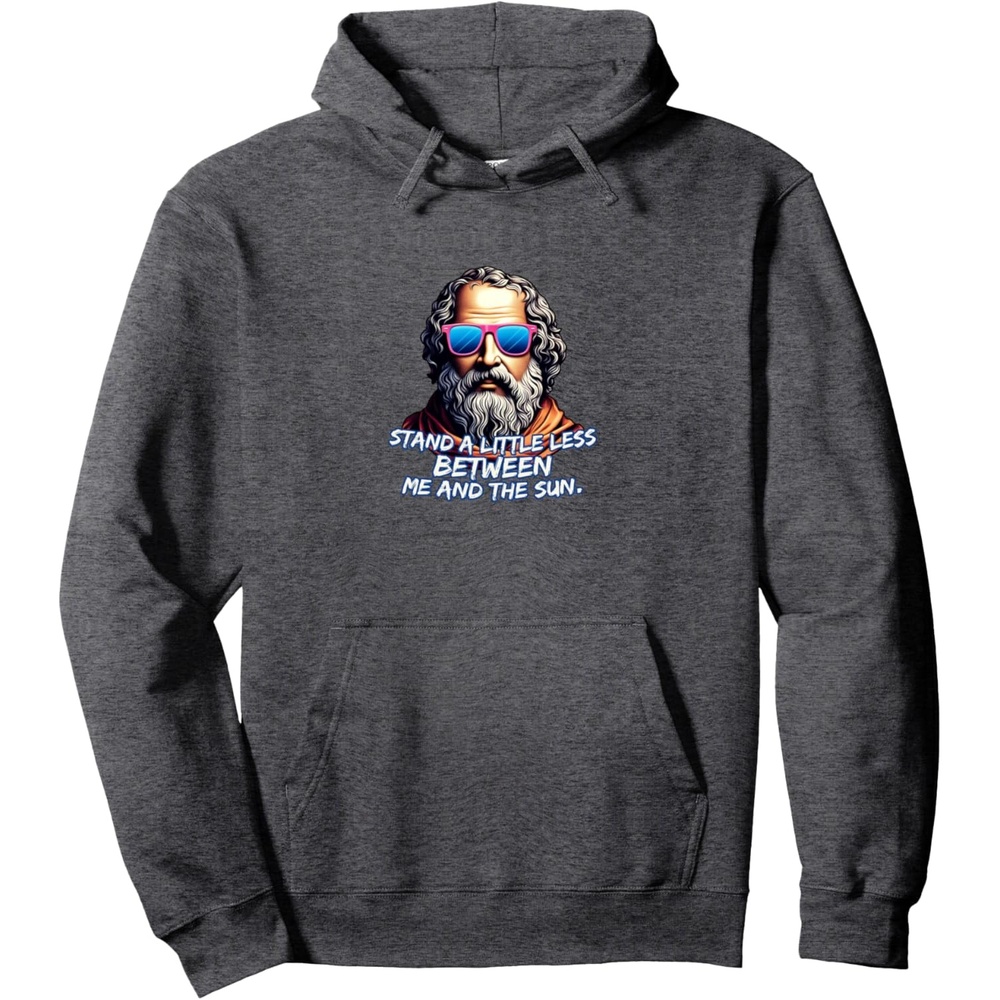 image:imageCool Diogenes Quote Funny Philosopher Joke History Meme Pullover HoodieDark Heather Grey
