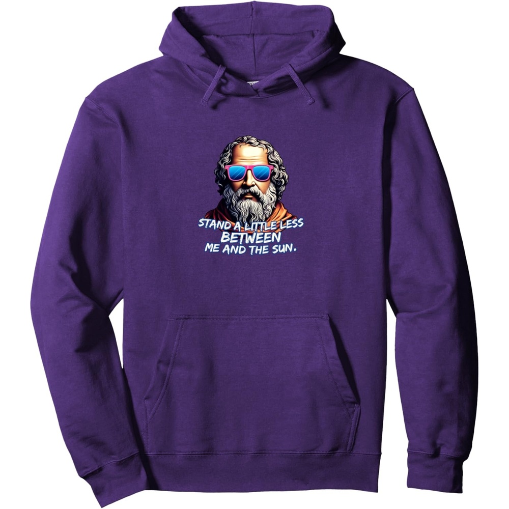 image:imageCool Diogenes Quote  Funny Philosopher Joke  History Meme Pullover HoodiePurple
