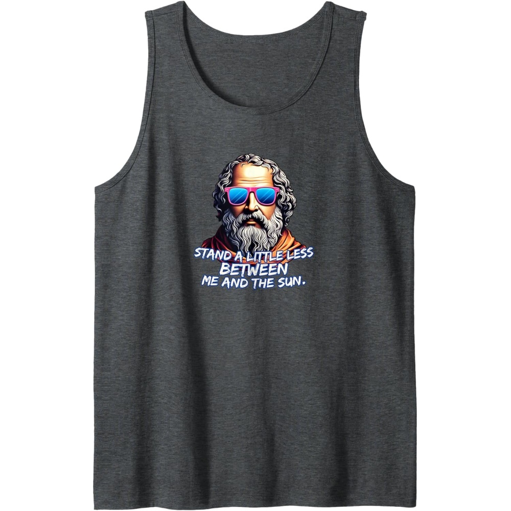image:imageCool Diogenes Quote Funny Philosopher Joke History Meme Tank TopDark Heather Grey