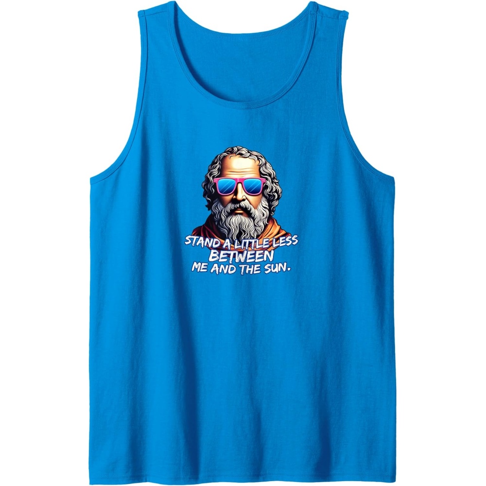 image:imageCool Diogenes Quote  Funny Philosopher Joke  History Meme Tank TopSapphire Blue