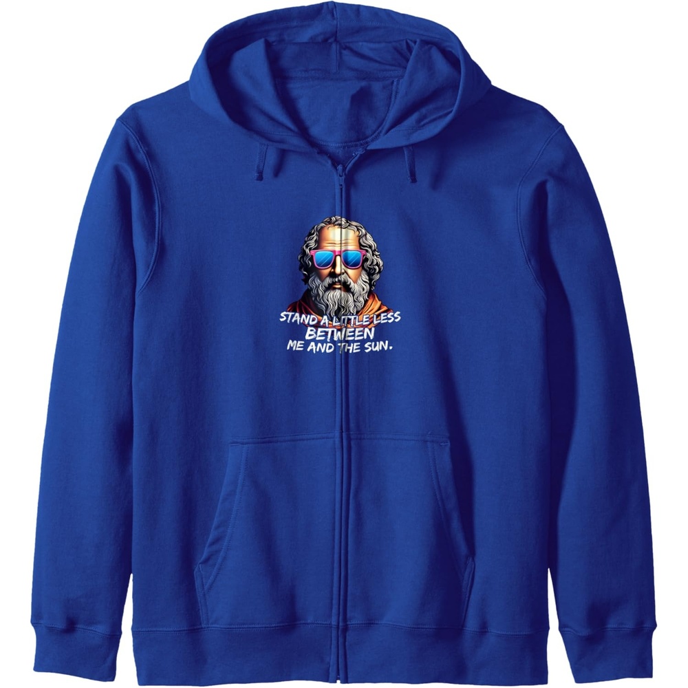 image:imageCool Diogenes Quote  Funny Philosopher Joke  History Meme Zip HoodieRoyal Blue