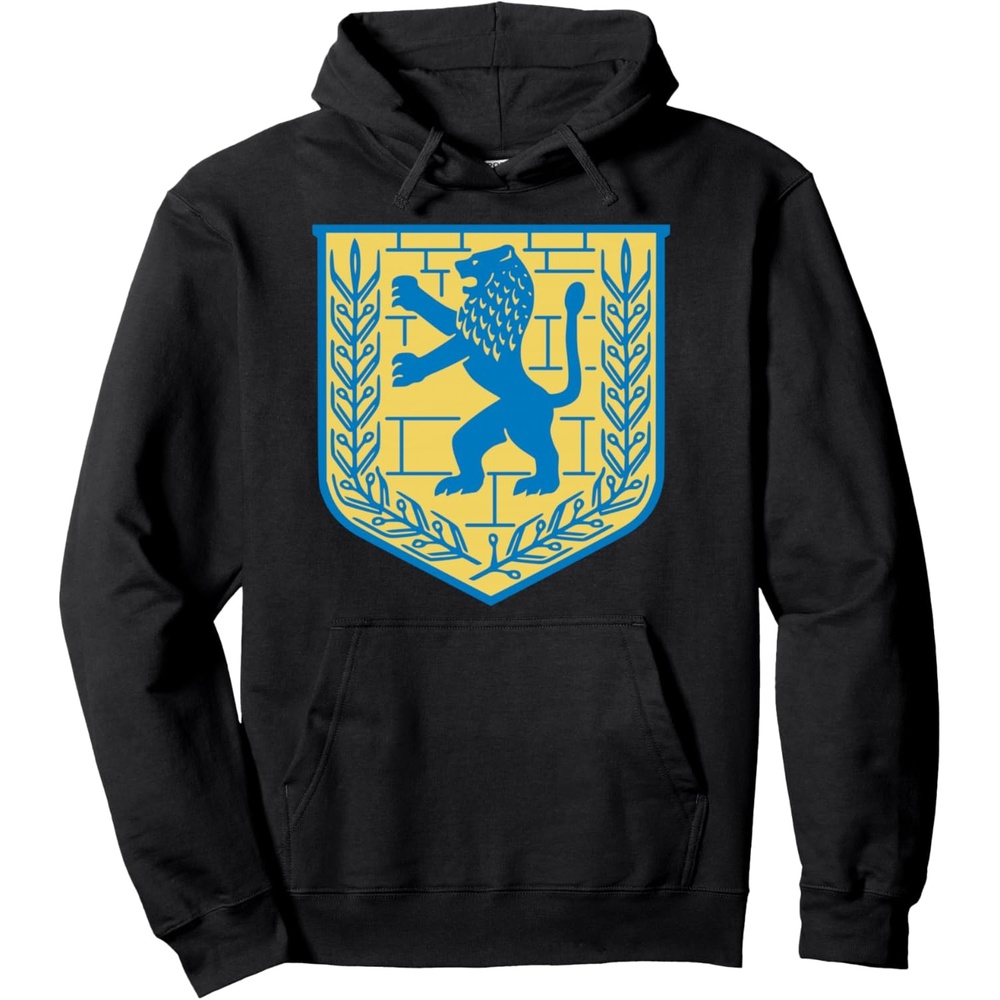 image:imageLion of Judah Gift Israel Jewish Jerusalem Sign Jew Hebrew Pullover HoodieBlack