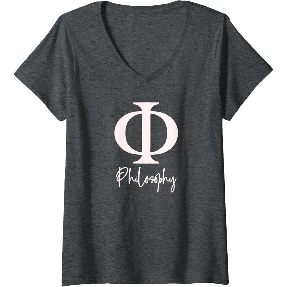 image:imagePhilosophy VNeck TShirtDark Heather Grey