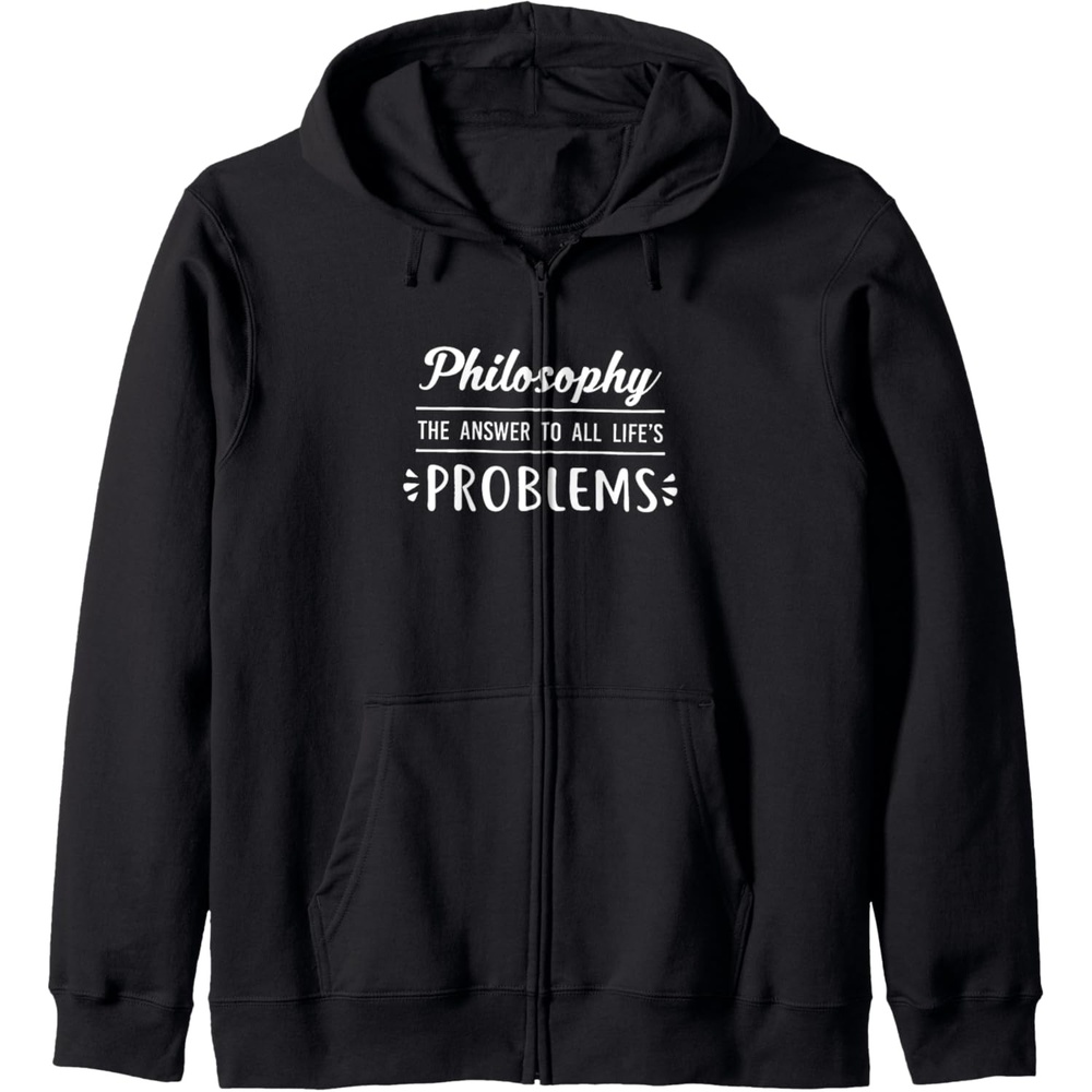 image:imagePhilosophy the answer to all lifes problem Zip HoodieBlack