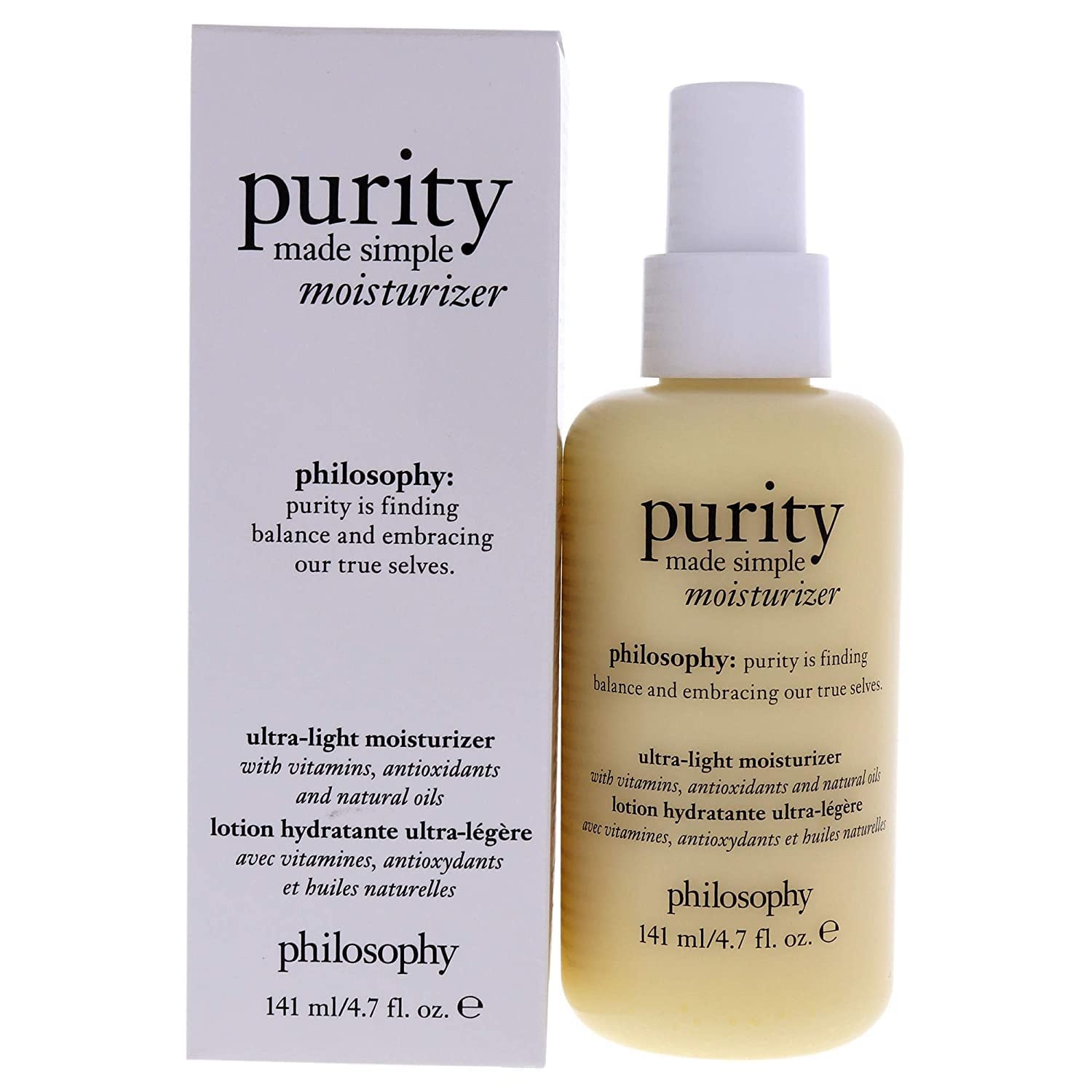 image:imagephilosophy purity made simple pore face moisturizer with vitamins C amp E green tea meadowfoam seed oil amp chia seed oil ultralight nourishing formula delivers 24hour hydrationGreen Tea 47 fl oz