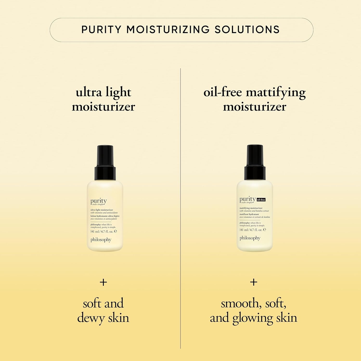 image:imagephilosophy purity made simple pore face moisturizer with vitamins C amp E green tea meadowfoam seed oil amp chia seed oil ultralight nourishing formula delivers 24hour hydrationGreen Tea 47 fl oz