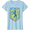 Lion of Judah T-Shirt Israel Jewish Jerusalem Jew Hebrew Tee(Baby Blue)