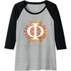 Philosophy Raglan Baseball Tee(Black/Athletic Heather)