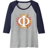 Philosophy Raglan Baseball Tee(Navy Blue/Athletic Heather)