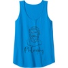 Philosophy Tank Top(Sapphire Blue)