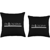 Philosophy Throw Pillow(16×16)