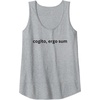 cogito, ergo sum Latin for I think therefore I am Tank Top(Heather Grey)
