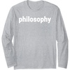 Philosophy Long Sleeve T-Shirt(Heather Grey)