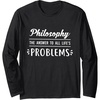 Philosophy the answer to all life’s problem Long Sleeve T-Shirt(Black)
