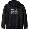Philosophy the answer to all life’s problem Zip Hoodie(Black)