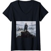 Wanderer above the Sea of Fog V-Neck T-Shirt(Black)