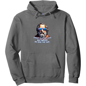 Cool Diogenes Quote – Funny Philosopher Joke – History Meme Pullover Hoodie(Asphalt Grey)