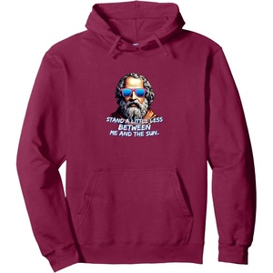Cool Diogenes Quote – Funny Philosopher Joke – History Meme Pullover Hoodie(Burgundy)