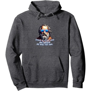 Cool Diogenes Quote – Funny Philosopher Joke – History Meme Pullover Hoodie(Dark Heather Grey)