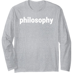 Philosophy Long Sleeve T-Shirt(Heather Grey)