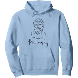 Philosophy Pullover Hoodie(Dusty Blue)