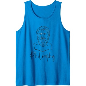 Philosophy Tank Top(Sapphire Blue)