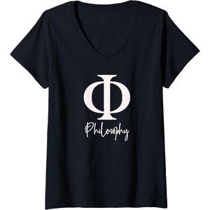 Philosophy V-Neck T-Shirt(Black)