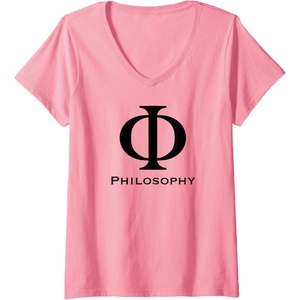 Philosophy V-Neck T-Shirt(Pink)