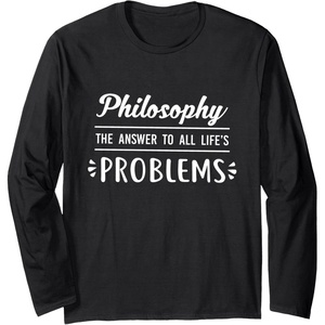 Philosophy the answer to all life’s problem Long Sleeve T-Shirt(Black)