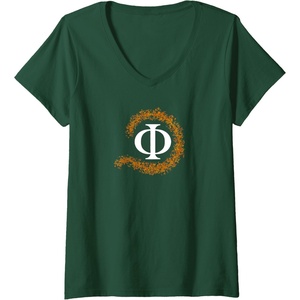 Womens Philosophy V-Neck T-Shirt(Dark Green)