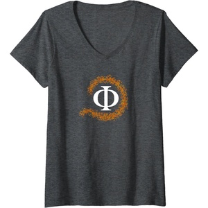 Womens Philosophy V-Neck T-Shirt(Dark Heather Grey)