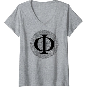 Womens Philosophy V-Neck T-Shirt(Heather Grey)
