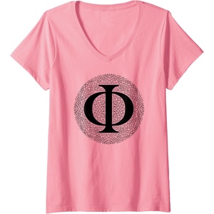 Womens Philosophy V-Neck T-Shirt(Pink)
